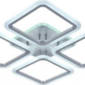 Люстра світлодіодна акрілова Sirius LI8822/4A MATT SILVER (RGB) 112W+8W