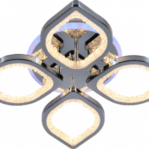 Люстра світлодіодна акрілова Sirius LI8409/4B CR (RGB) 80W+7W