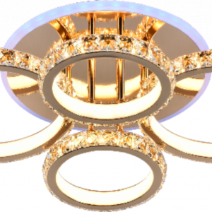 Люстра світлодіодна акрілова Sirius DK5819B/4 FGD (RGB) 176W+8W