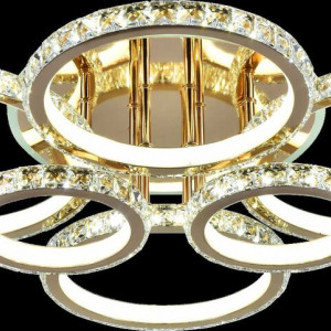 Люстра світлодіодна акрілова Sirius DK5819B/6 FGD (RGB) 312W+8W