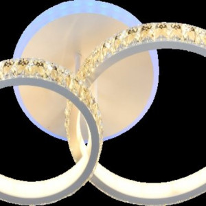 Люстра світлодіодна акрілова Sirius DK5864/2 WH (RGB) 116W+6.5W