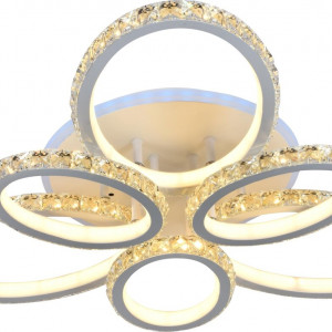 Люстра світлодіодна акрилова Sirius DK5860A/3+3 WH (RGB) 258W+8W