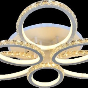 Люстра світлодіодна акрилова Sirius DK5860A/3+3 WH (RGB) 258W+8W