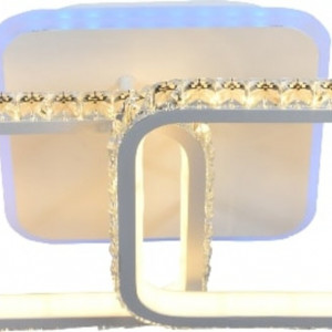 Люстра світлодіодна акрілова Sirius DK5857/2 WH (RGB) 120W+8W