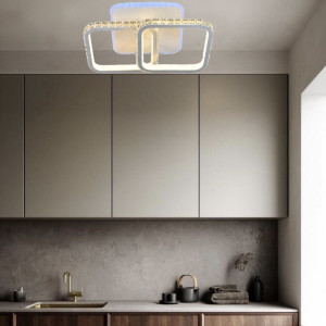 Люстра світлодіодна акрілова Sirius DK5857/2 WH (RGB) 120W+8W