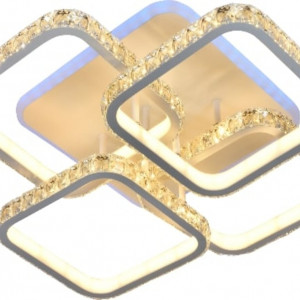 Люстра світлодіодна акрілова Sirius DK5857/2+2 WH (RGB) 240W+10W