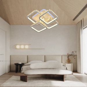 Люстра світлодіодна акрілова Sirius DK5857/2+2 WH (RGB) 240W+10W