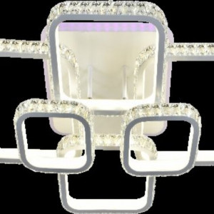 Люстра світлодіодна акрілова Sirius DK5858/6 WH (RGB) 360W+10W