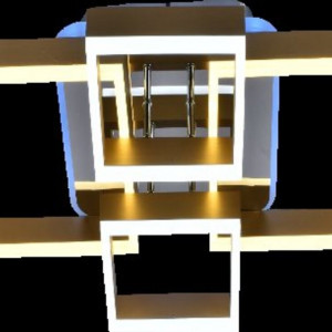 Люстра світлодіодна акрілова Sirius DK5845/4 GOLD+CR (RGB) 160W+10W