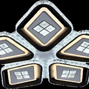 Люстра світлодіодна акрілова Sirius C7054/5B WH+BK (270W)