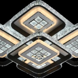 Люстра світлодіодна акрілова Sirius C7050/5C WH+BK (334W)