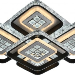 Люстра світлодіодна акрілова Sirius C7050/5C WH+BK (334W)