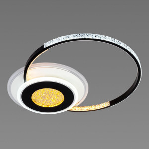 Люстра світлодіодна акрилова Sirius C7067/500 WH+BK (RGB) 80W+8W