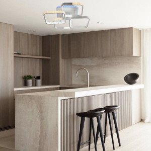 Люстра світлодіодна акрілова Sirius C7079/4A WH (RGB) 120W+8W