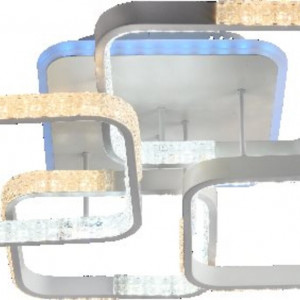 Люстра світлодіодна акрілова Sirius C7079/4B WH (RGB) 120W+8W