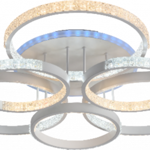 Люстра світлодіодна акрілова Sirius C7082/6A WH (RGB) 180W+8W