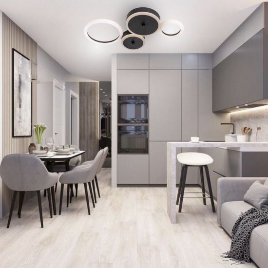 Люстра світлодіодна акрилова Sirius N 3834 BK  фото № 3