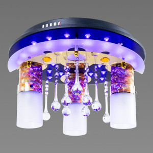 Люстра світлодіодна космос Sirius N 8054-3 (BK+GD)