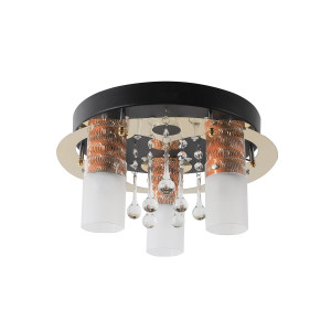 Люстра світлодіодна космос Sirius N 8080-3 (BK+GD)