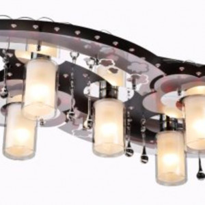 Люстра світлодіодна космос Sirius N 8365-5 (BK+CR)