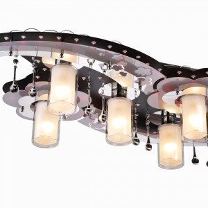 Люстра світлодіодна космос Sirius N 8365-5 (BK+CR)