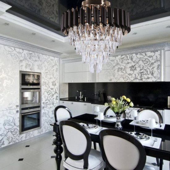 Люстра кришталева Sirius B E1772/6+4 зі світлодіодним підсвічуванням на 6 лампочок  фото № 4