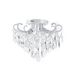 Люстра кришталева Sirius XE4073/4-460 (WH+CR+LED) Люстра кришталева Sirius XE4073/4-460 (WH+CR+LED)