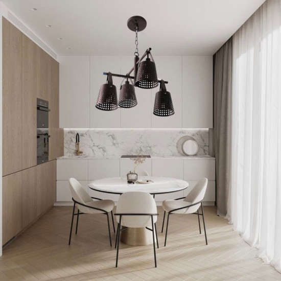 Люстра Sirius Д ТС1823-4 в стилі лофт на 4 плафони  фото № 3