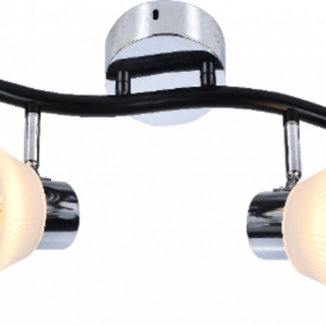 Люстра спот з поворотним механізмом Sirius DA5925/2 (BK+CR)
