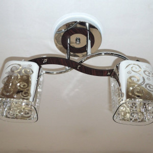 Люстра стельова Sirius Ю 9378/2 на 2 плафона