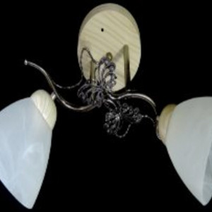 Люстра стельова Sirius Ю 7190/2B на 2 плафона