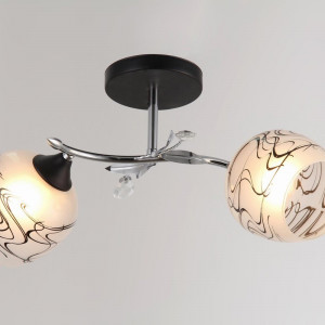 Люстра Sirius B N2505/2 (на 2 плафони) BK+CR