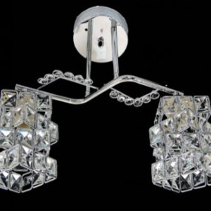 Люстра стельова Sirius Ю 7301В/2 на 2 плафона