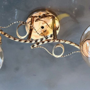 Люстра стельова Sirius Ю 9578A/2 на 2 плафона