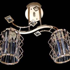 Люстра стельова Sirius Ю 7382A/2 на 2 плафона