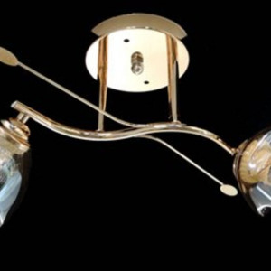 Люстра стельова Sirius Ю 7386A/2 на 2 плафона