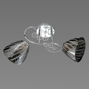 Люстра стельова Sirius Ю 9597В/2 на 2 плафони