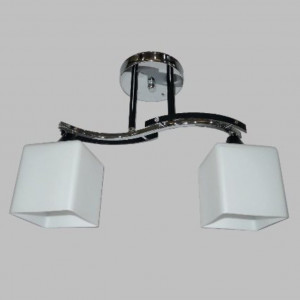 Люстра Sirius Ю 9771B/2 (на 2 плафони) CR+BLK