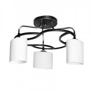 Люстра Sirius Л 6927/3 (на 3 плафони) BK+CR