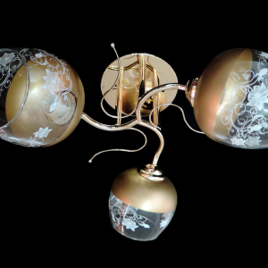 Люстра стельова Sirius Ю 9534А/3 на 3 плафона