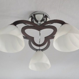 Люстра стельова Sirius Ю 7376В/3 на 3 плафона