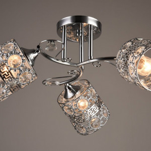 Люстра стельова Sirius B N3674/3 CH на 3 плафони