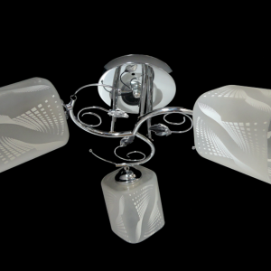 Люстра стельова Sirius Ю 9621В/3 на 3 плафони