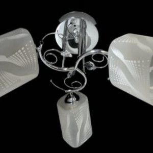 Люстра стельова Sirius Ю 9621В/3 на 3 плафони