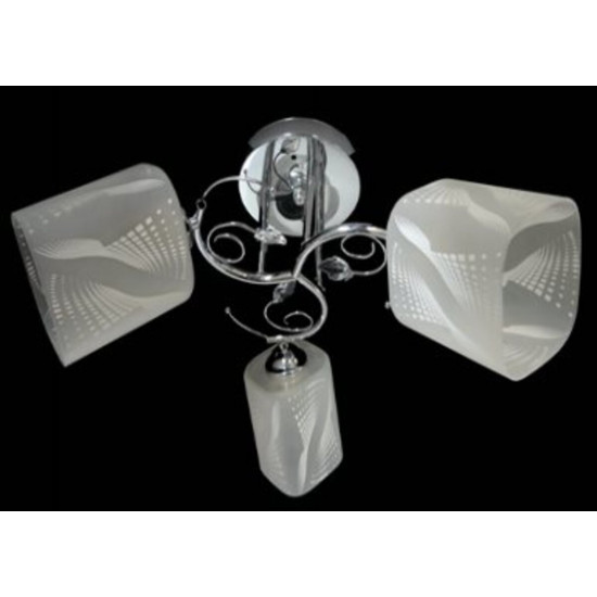 Люстра стельова Sirius Ю 9621В/3 на 3 плафони  фото № 2