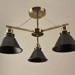 Люстра стельова SIRIUS Л 7687/3 на три плафони