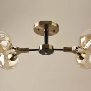 Люстра стельова Sirius Л 7688/4 на 4 плафони