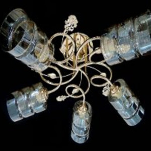 Люстра Sirius Ю 9344А/5 (на 5 плафонів)