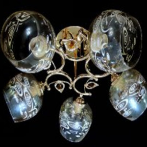 Люстра Sirius Ю 9274А/5 (на 5 плафонів)