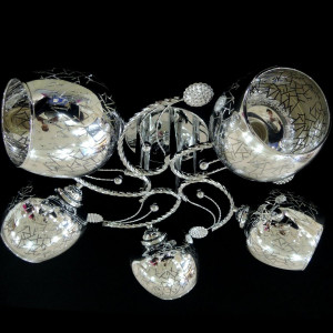 Люстра стельова Sirius Ю 9345В/5 на 5 плафонів